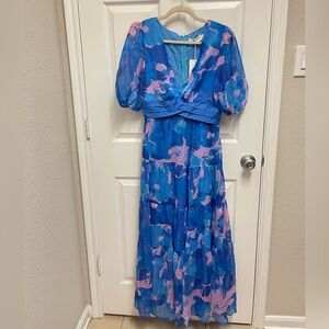NWT Gingham & Heels Laylor Maxi Dress